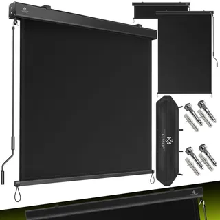 Kesser Senkrechtmarkise Außenrollo 180 x 250 cm Anthrazit