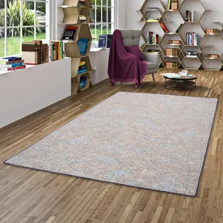 Snapstyle Schlingen Teppich Memory Grau Blau Meliert in 24 Größen