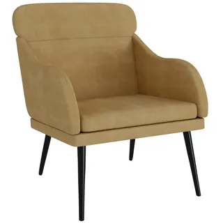 vidaXL Sessel Braun 63x76x80 cm Samt
