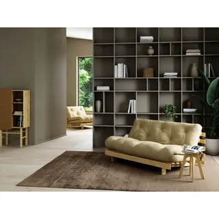 Karup Schlafcouch Baumwolle/Polyester 2,5-Sitzer Braun