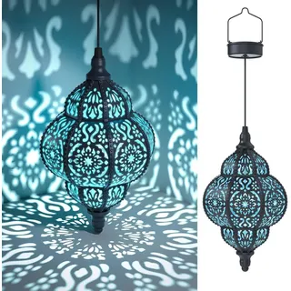 Lifeel Solarlaterne Für Außen, Marokkanisch Garten Laterne, Dekorative Solarlampe Hängend, Kunststoff Led Solar Laterne Für Draussen Baum Patio