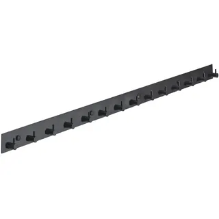 Brute Strength - Garderobenständer - 14 Haken - 95 cm - Edelstahl - Türhaken für Küche, Hakenleiste schwarz, Wandgarderobe, Bad, Wohnzimmer und Flur für Mützen Schals Handtaschen - Handtuchhaken