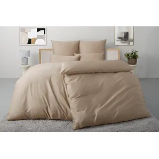 OTTO home Luisa Satin Mocca 155 x 220 cm + 2 x 80 x 80 cm