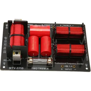Vikye 3-wege-frequenzteiler 400 W) für Stabile Signalübertragung, Frequenzteilermodul Für Hifi-lautsprecher Im Heimbereich