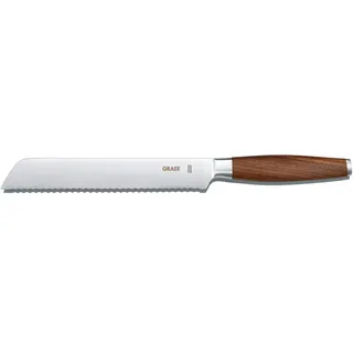 Graef Brotmesser mit 20 cm Klinge Braun/Echtholzgriff