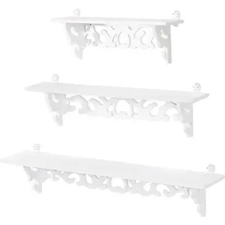 Sjlerst 3er-set Schwebende Wandregale Im Shabby-chic-stil, Wandregal, Aufbewahrungsregal