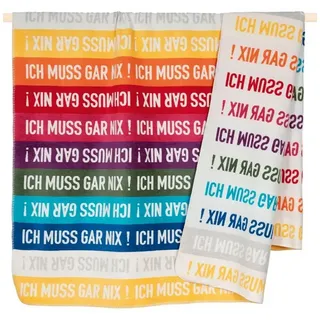 Wohndecke Decke Ich muss gar nix Multicolor (150x200cm), PAD