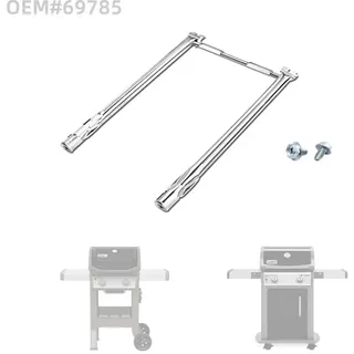 69785 18-zoll-grillbrenner Für Weber Spirit I Und Ii Gasgrills Der 200er Serie, Spirit E-210, E-220, Spirit S-210, S-220 Mit Vorderem Bedienrohr Aus Edelstahl 304.