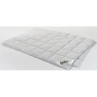 Fjödur Daunenbettdecke FJÖDUR "Fleur", weiß, B:155cm L:220cm, Bezug: 100% Baumwolle. Füllung: 90% Daunen, 10% Federn, Bettdecken, Bettdecken 135 x 200 cm und in vielen weiteren Größen erhältlich.
