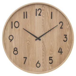 Atmosphera Createur d ́interieur Wanduhr, Beige, Holzwerkstoff, 55x55x5.5 cm, Dekoration, Uhren, Wanduhren