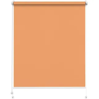 Rettika Sichtschutz Rollo ohne Bohren - Pfirsich, Breite: 80cm, Höhe 150 - Rollos für Fenster ohne Bohren, Fenster rollos für innen, Jalousien zum Klemmen, Klemmrollo