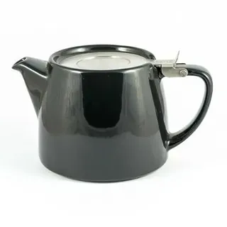Tea PeopleFORLIFE FST-530-BLK Stump Teekanne, 530 ml, Schwarz, keramik