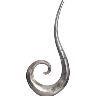 FineBuy FineBuy, Vase 100 cm Aluminium Blumenvase Spirale Bodenvase Wohndeko Gross Dekovase Modern (1x)