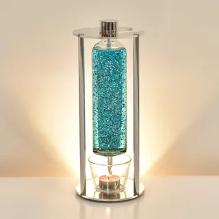 GOOLAMP CandleGlow P1 Glitter Teelicht-Lampe (Hell-Blau)