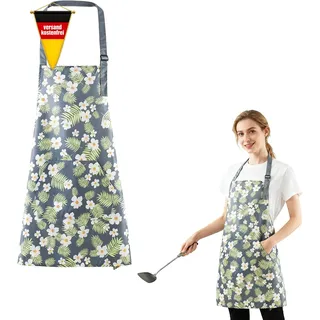 Verstellbare wasserdichte Küchen- und Gartenschürze mit Tasche für Haushalt und