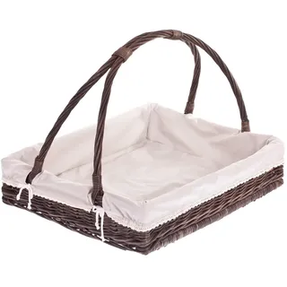 e-wicker24 Alles aus Weide Dunkelbrauner Tablett XXL, Weidentablett, Tablett aus Weide, Serviertablett, rechteckiges Weidentablett, Tablettkorb, Tierkorb