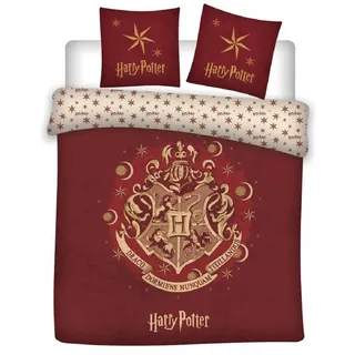 HARRY POTTER Bettwäsche-set Rot 200 x 200 cm + 63 x 63 cm