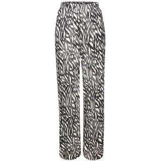 LASCANA Palazzohose Schlupfhose creme-graublau bedruckt 38