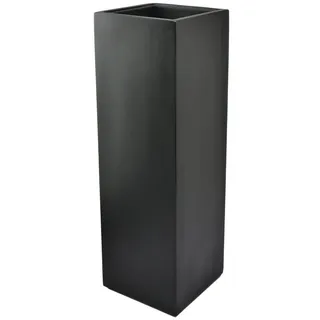 Flingora Bodenvase Temple, mit Einsatz - Fiberglas - Indoor & Outdoor - Samtschwarz - Höhe 97 cm schwarz 31 cm x 97 cm x 31 cm