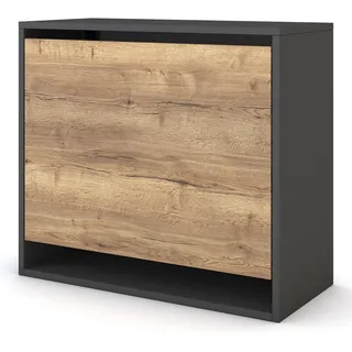 Assmann Sekretär,, Schwarz, Holz, 80x71.2x36 cm, Arbeitszimmer, Schreibtische, Sekretäre