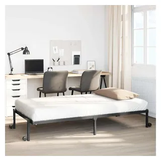 vidaXL Bettgestell 80 x 200 cm Schwarz