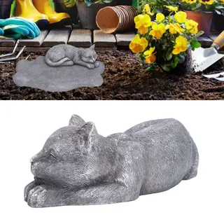 Gedenktafel Für Haustiere – Typ B, Farbe: Stein – Strapazierfähiges Kunstharz Für Garten Und Terrasse – Individuell Gestaltbar