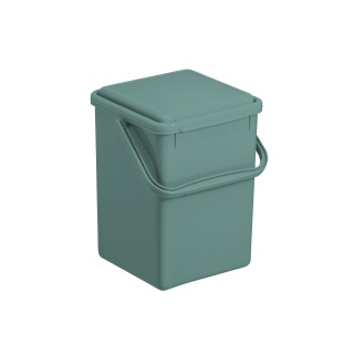 Rotho BIO Komposteimer, mistletoe green, Biomülleimer ideal für die schnelle und bequeme Entsorgung, Fassungsvermögen: 9 Liter