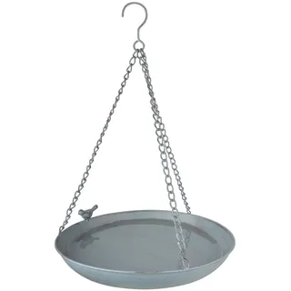 Esschert Design Vogeltränke 30,4 x 30,4 x 5,8 cm Grau