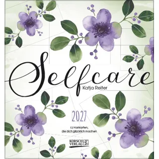 Korsch Verlag Selfcare 2027: aufstellbarer Postkartenkalender