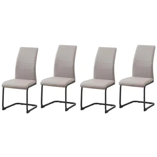 Hti-Living Schwingstuhl SallyP Kunstleder cappuccino 2 Stk.