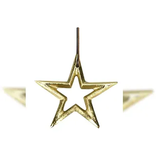 Weihnachtsdeko Alu-Hänger Stern, gold H 100 mm, 1 Stück