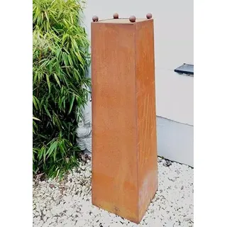 Garten Edelrost Konus aus Metall Rost 100cm hoch für Feuerschale Pflanzschale Ständer Gartendeko 029075, 7.3kg