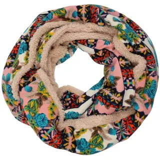 MIRROSI Modeschal Loopschal für Winter, Innen dick gefüttert, Damen Loop schal ideal für Herbst und Winter bunt