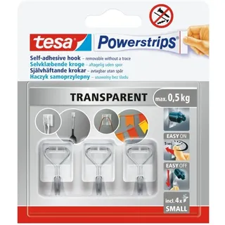 Tesa Powerstrips® Draht-Haken S Transparent Inhalt: 1 St.