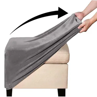 Yekuhe Hockerbezug Quadratisch Ottomane Schonbezug Quadratische Stretch Hocker Bezug Hocker Bezug für Ottomane Überzug Hockerbezug Quadratische Ottomane Abdeckungen(#14,60x60cm/24x24in)