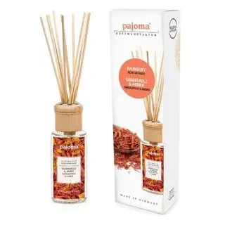 pajoma Raumduft 100 ml, mit Stäbchen, Sandelholz & Amber
