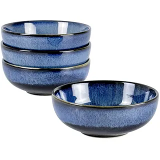 UNICASA Suppenschalen 4er Set Porzellan Müslischale 16cm, Ideal als Suppenschüsseln, Dessertschalen, Cornflakes Schüssel Tafelservice für 4 Personen