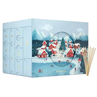 Rituals Adventskalender Rituals Adventskalender Deluxe 2025 (25-tlg), Diorama-Adventskalender & Ersatzsticks für Diffusoren rot