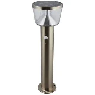 LINDBY Sockelleuchte Aluminium 54,0 cm mit Bewegungsmelder grau