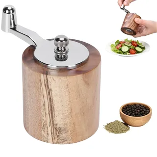 Manuelle Pfeffermühle Gewürzmühle mit langer Kurbel Meersalz Kräuter-Gewürzmühle für Home Restaurant Outdoor BBQ Küche Schleifwerkzeug