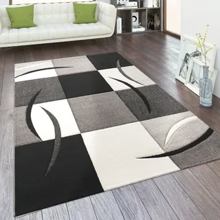 Paco Home Diamond 665 Teppichläufer 200 x 290 cm Schwarz/Weiß