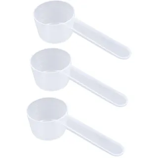 3 Stück Messlöffel,Dosier-Löffe 20g Dosier-Löffel 40ml,Transparent Messlöffel mit Skala 10ml 20ml 30ml 40 ml Waagen,Scoop Löffel Dosierlöffel für Proteinpulver Kaffee Kochen Backen Waschpulver (3)