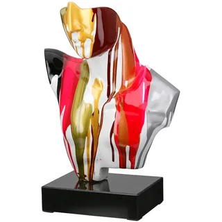 Casablanca modernes Design Skulptur Mann, Mehrfarbig, Kunststoff, Stein, 29x41x16 cm, stehend, Dekoration, Skulpturen - Dekoobjekte, Skulpturen