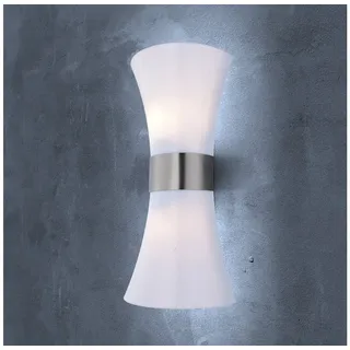 Moderne Außenlampe weiß, Haus Fassadenbeleuchtung Außenleuchte Wand Terrasse