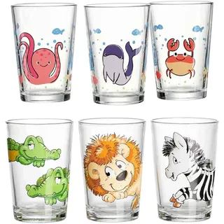 Ritzenhoff & Breker Meeres- und Zootiere Kindergläser 0,205 l 6-tlg.