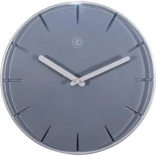 Nextime Sweet Wanduhren, Metall und Kunststoff, Grau, Ø 29,5 cm