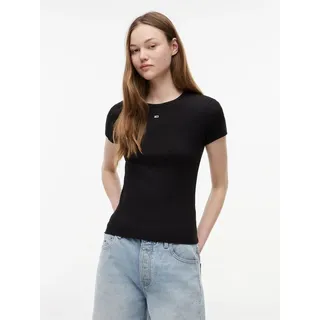 Tommy Hilfiger Dw0dw17383 Kurzarm-T-Shirt Black XS