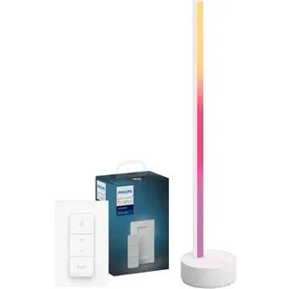 Philips Hue Gradient Signe White & Color Tischleuchte Weiß + Dimmer