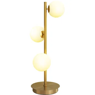 Homcom Tischleuchte Messing 3 St.