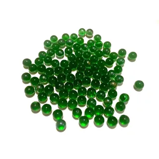 CRYSTAL KING Dunkel Grüne Glasmurmeln Glaskugeln 16mm Durchmesser 500gr Dekokugeln durchsichtig Murmel Dekoglaskugel Dekoration grüne Glaskügelchen Murmeln